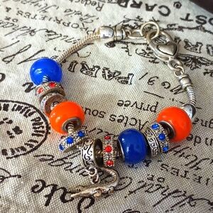Florida Gator charm bracelet